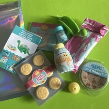 MGA Miniverse Make It Mini Birthday Fossil Cookies Dinosaur Plates No Balls