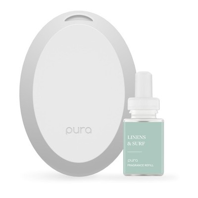 Pura Home Mini Fragrance Diffuser for Small Spaces Adjustable Smart Home Devi...