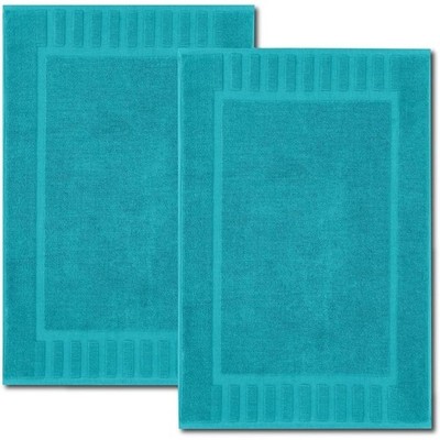 Luxury Cotton Bath Mat Soft Absorbent Shower Rug Reversible Hotel Spa Quality US