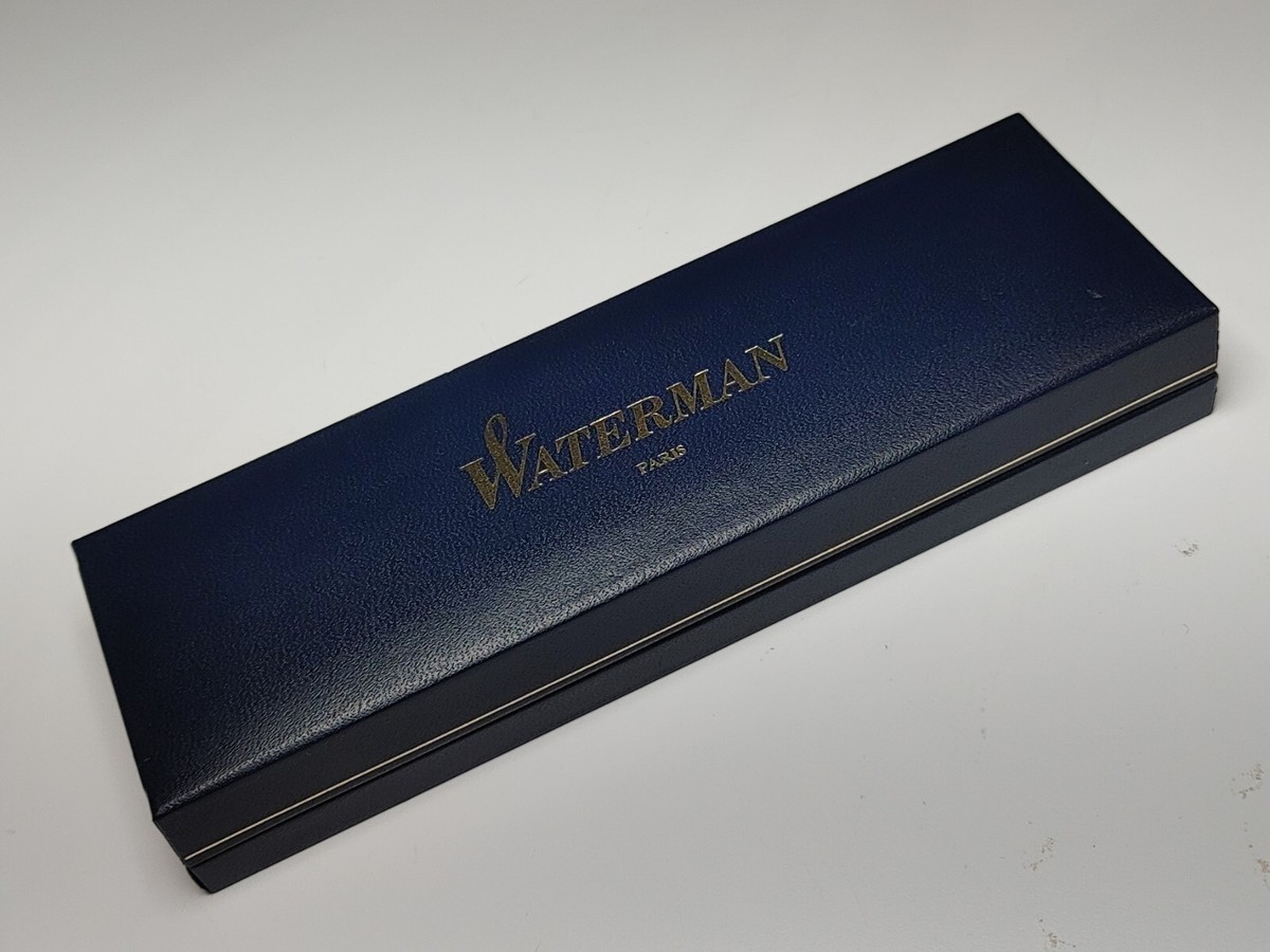 VINTAGE 1989 Waterman Black Lacquer Exclusive Fountain Pen in case