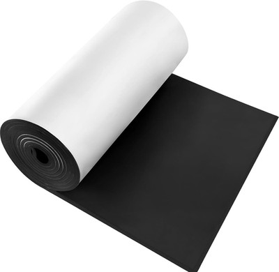 Adhesive Neoprene Foam Sheet Roll 12x59x1/8in Closed Cell Padding Black