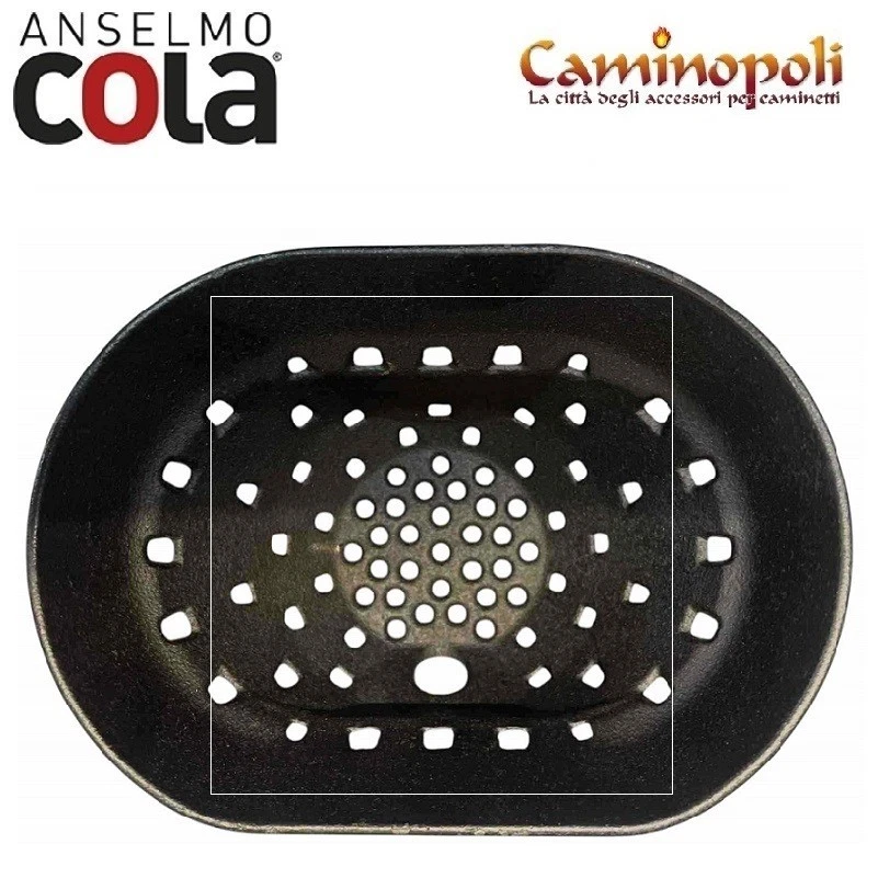 Crogiolo Braciere OVALE in ghisa Stufa a Pellet Anselmo Cola Ferroli - Immagine 3 di 4