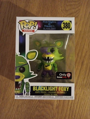 Funko Pop! Game Stop EXCLUSIVE Five Nights at Freddy's #380 Blacklight Foxy