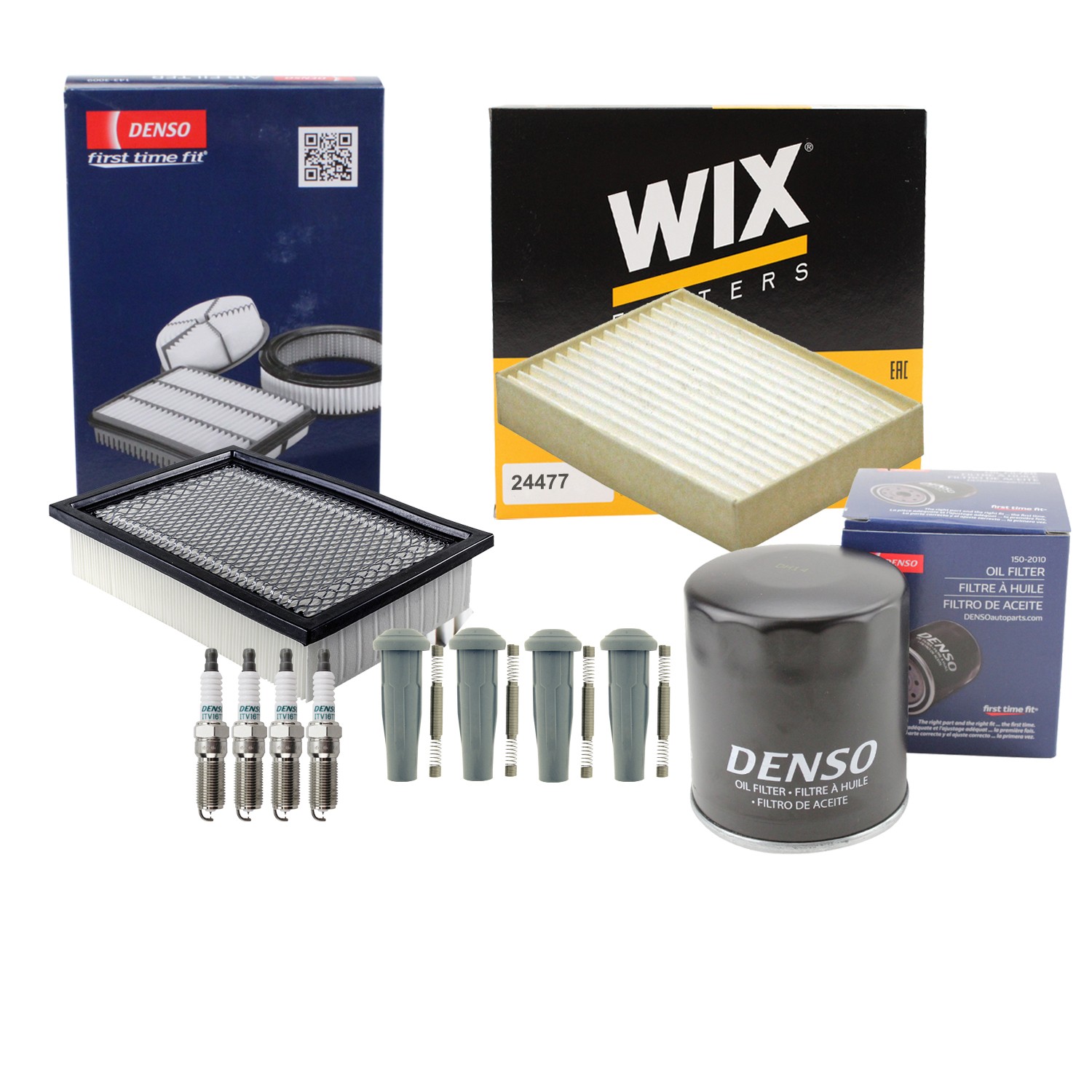 Denso Tune Up Kit NGK 4 Spark Plugs  Boots Kit for Ford Escape 2.5L L4 Vin 7