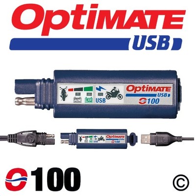 Optimate O-100 SAE USB Motorrad Schnell Ladekabel 2400mA, Navi, iPhone