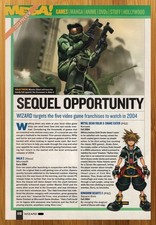 2004 Halo 2/Kingdom Hearts 2 Xbox Playstation 2 PS2 Print Ad/Poster Game Art 00s