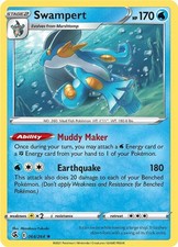 Swampert Holofoil Holo Rare SWSH08: Fusion Strike 064/264 NM