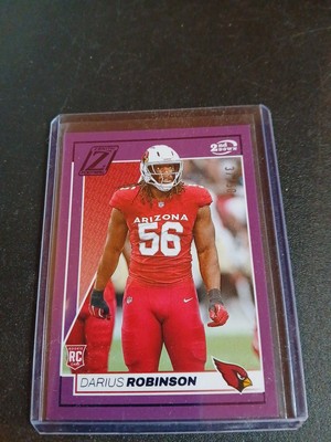 2024 Zenith Football - Darius Robinson RC 2nd Down Purple #/50 SP AZ Cardinals