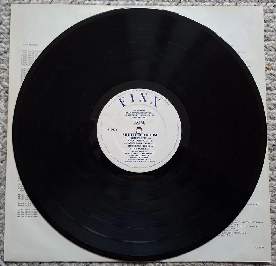 The Fixx “Shuttered Room” VG Original 1982 Simple Minds Tears for fears - Image 4 of 4