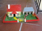 Toy Farm Yard c1930 Amersham Toys England Britains JoHillCo House Barn Stable — photo 2