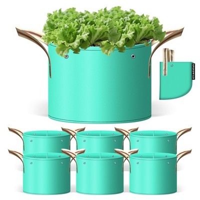 25 Gallon Potato Grow Bags  7 Pack with Drain Holes for Vegetables & Flowers