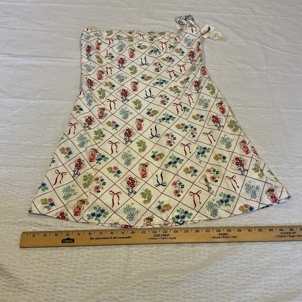 Nuevo con etiquetas Vestido Jessica Simpson XL Cinta Floral Opcional Sin Tirantes Mezcla de Lino Forrado Foto 3 de 4