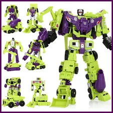 New 6In1 Devastator HZX Transformation Toys Anime Action Figure KO G1 Robot