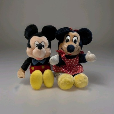 Micky Maus und Minie Maus Disney  Retro Vintage 80er Plüsch Stofftier Applause