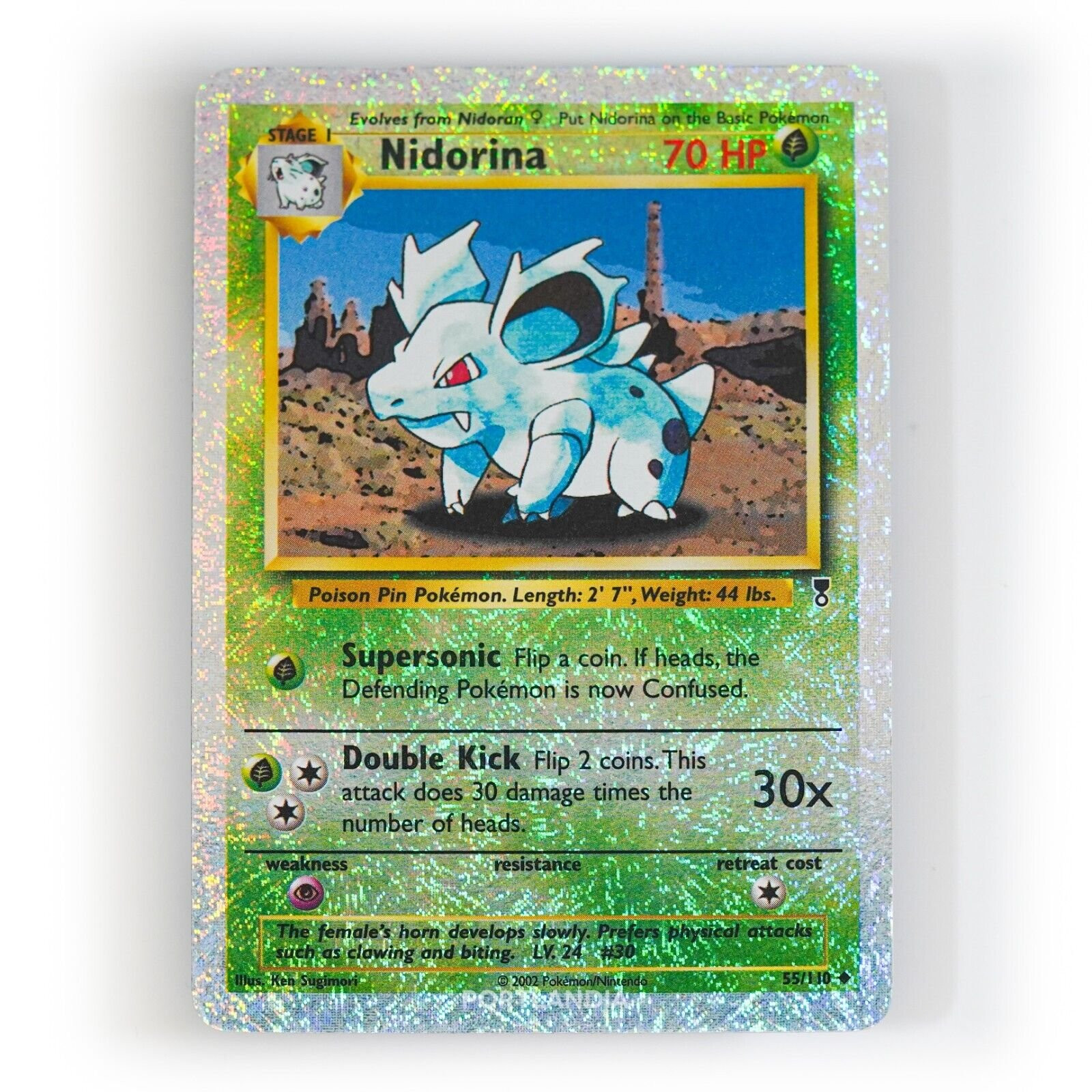Pokemon - Nidorina Reverse Holo - 55/110 - Legendary Collection - NM