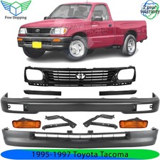 Front Bumper Paintable Steel Grille Assembly Kit For 1995-1997 Toyota Tacoma