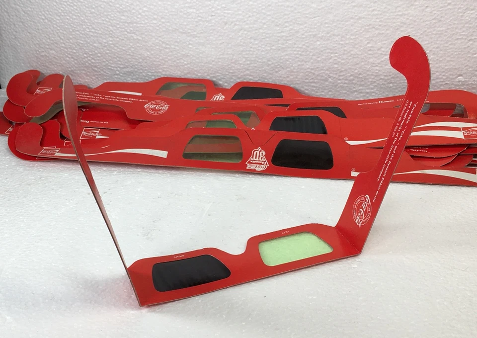 TWENTY FIVE (25) VINTAE ORIGINAL   ENJOY COCA~COLA  3D  GLASSES - HAVING A PARTY - Image 4 of 4