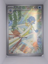 Simipour 102/086 Pokemon Black Bolt English Illustration Rare Holo Near Mint