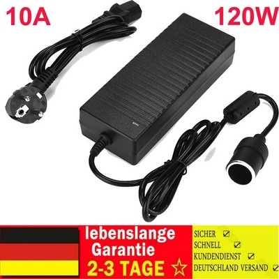220V AUF 12V KFZ NETZADAPTER NETZTEIL 10A 120W 230 auf 12 Volt SPANNUNGWANDLER