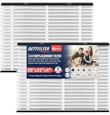 210 Replacement Air Filters, Compatible with AprilAire | 2-pack By Bettfilter