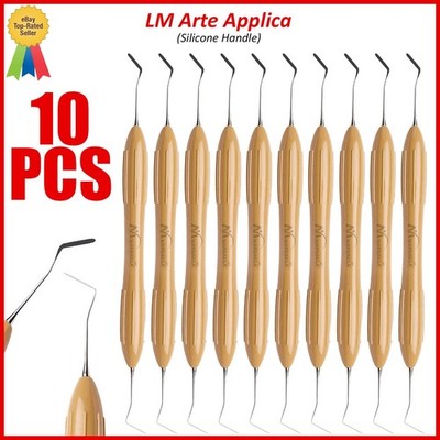 10Pcs Lm Arte Applica Dental Composite Filling Instruments Silicone Handle