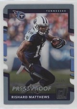 2017 Panini Donruss Press Proof Silver Die-Cut 46/75 Rishard Matthews #165 e6p