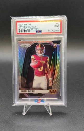 2024 Panini Prizm - Jayden Daniels Silver VARIATION RC #17 PSA 9 🔥