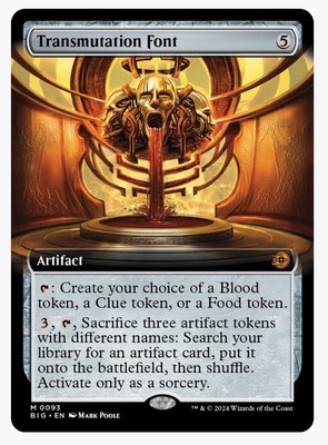 Transmutation Font (Extended Art) Outlaws of Thunder Junction  Foil