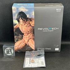 Kaiyodo Revoltech Amazing Yamaguchi Attack on Titan Eren Yeager Figure Used