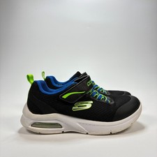 Skechers Bounder Black Blue Lime Green Athletic Shoes 17133LR Youth Size 1