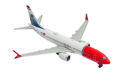 HERPA NORWEGIAN AIR SHUTTLE 737MAX8 1/500 (**)