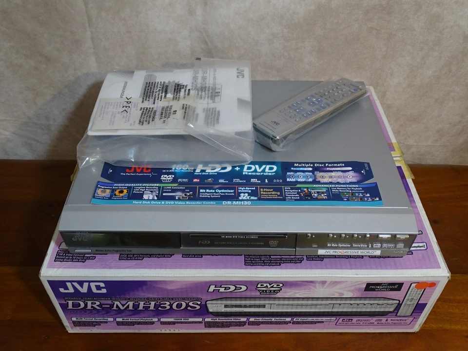 JVC DR-MH30S DVD-PLAYER  / Hard Disc Drive Recorder NEU NEW BOXED NOS RARE - Image 4 of 4