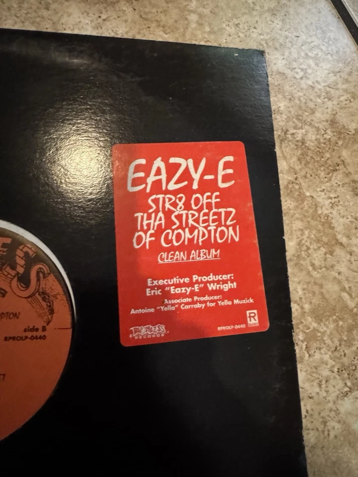 Eazy-E Str8 Off Tha Streetz of  Compton Ruthless Records  '96 LP - Image 2 of 4