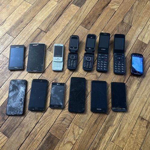 Lot of 14 pcs Assorted Cell Phones For Parts, Scrap or Gold Recovery | eBay