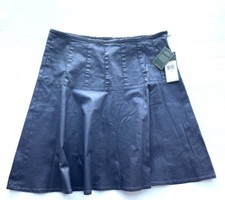 NWT Ralph Lauren navy wavy skirt size 8