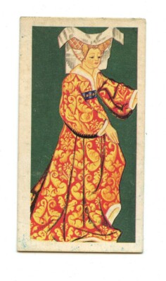 Brooke Bond Tea Card British Costume Collectable #6 Lady's Day Dress 1430 (1)