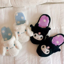 Cinnamoroll Kuromi slippers Cinnamoroll Kuromi slippers soft plush indoor home f