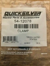 Mercury Mercruiser Quicksilver OEM Part # 54-12078 Clamp NEW!