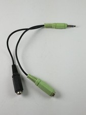Audio Y Cable 1-M To 2-Female Audio Jack Adapter
