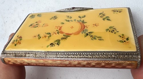 VERY FINE LATE 19TH C GERMAN STERLING SILVER AND GUILLOCHE ENAMEL BOX, ERNST BEK - Picture 7 of 10