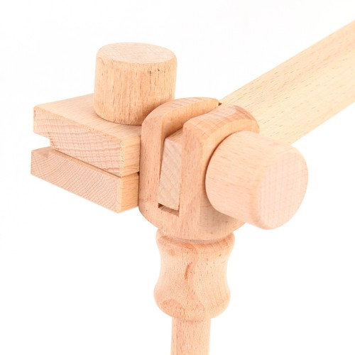 Adjustable Cross Stitch Rack Desktop Embroidery Lap Stand Wood Holder Frame Rack - Picture 10 of 11