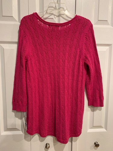 Style & Co rosa Strickpullover, Gr. XL (Maße L) Neu mit Etikett, Langarm, Frühling, Boho - Bild 7 von 10
