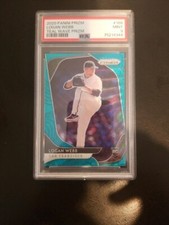 2020 Panini Prizm Logan Webb Teal Wave RC Rookie #168 PSA 9