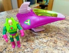 Vintage 1984 Kenner Super Powers Lex Soar 7 with Lex Luthor-Complete