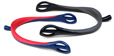 Whitaker Soft Touch Nylon Spurs Gentle Lightweight Heel Grip Black/Grey Navy/Red