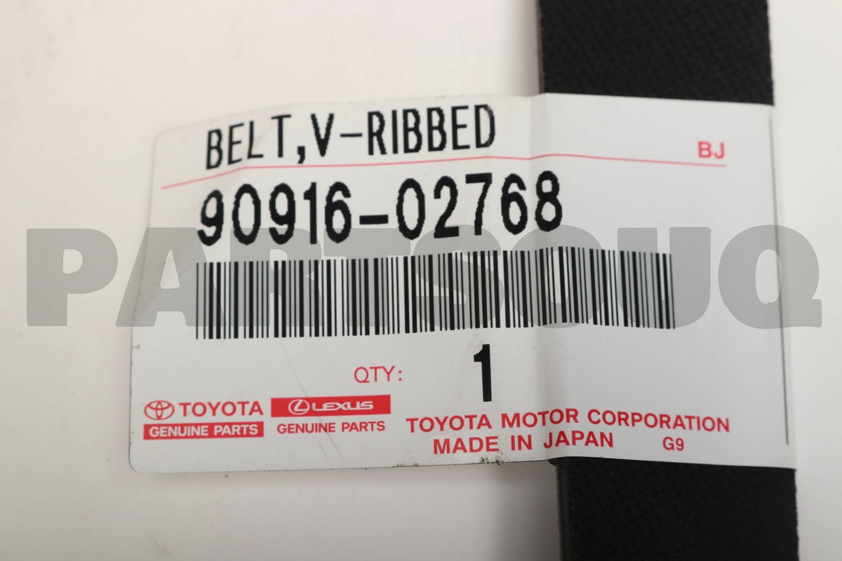 9091602768 Genuine Toyota BELT V-RIBBED 90916-02768 | eBay