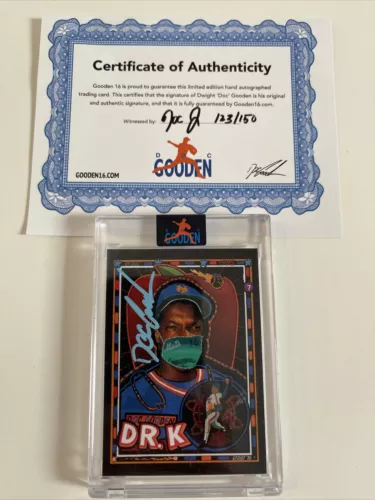 Topps Project 2020 Dwight Gooden by Efdot #137 Player Auto with COA 123/150