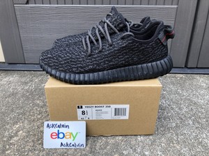 Adidas Yeezy Boost 350 Pirate Black 2015 AQ2659 Shoes Size 8.5 2016 Kanye  West 889132893182 | eBay