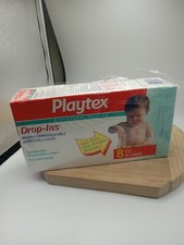 Playtex Nurser System Drop-ins Pre-sterilized Disposable Liners 8 Oz Plastic Rip