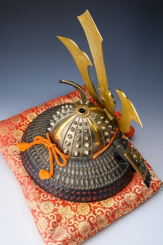 Old Vintage Japanese Samurai Helmet -Kusunoki Tiger Kabuto- Yasuke Tsushima - Picture 17 of 22